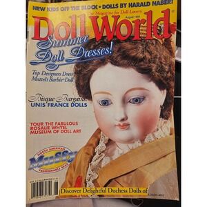 Doll World Magazine August 1994 Summer Doll Dresses Barbie Unis France Muffy